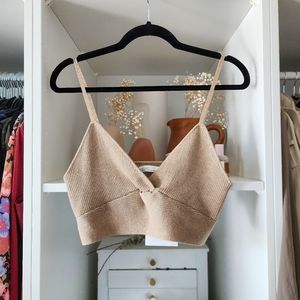 NWT OAK + FORT Knitted Bralette